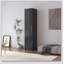 Armoire de rangement murale empilable, P 15,75 po x l 15,75 po x H 70,87 po, noire