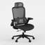 Chaise de bureau ergonomique Okeysen certifiée BIFMA avec appui-tête, système de levage lombaire et accoudoir rabattable