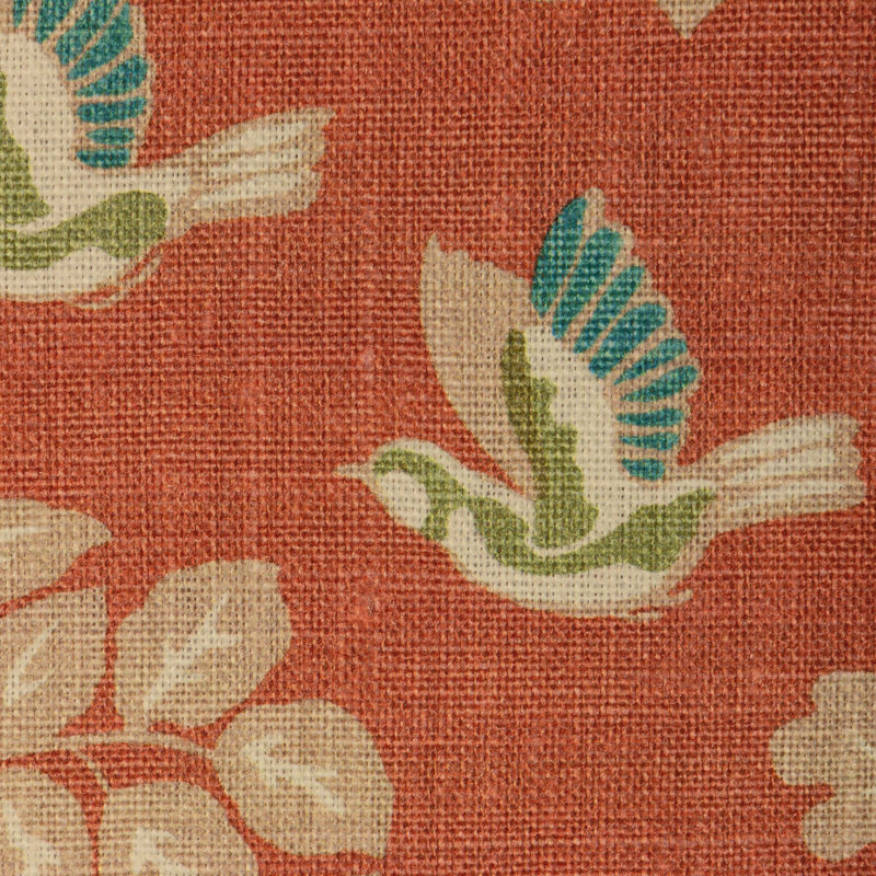 Mille Fleur Print, Brick