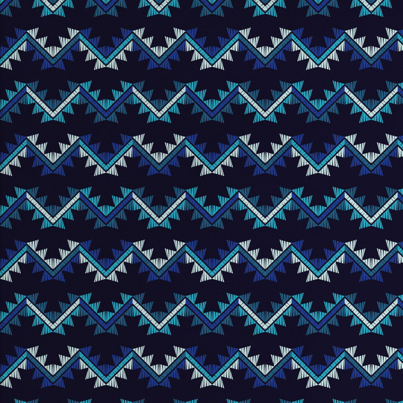 Tissu aztec, H 36 po x l 58 po x P 1 po