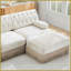 Canapé modulaire en L avec repose-pieds Chesterfield-1362351763