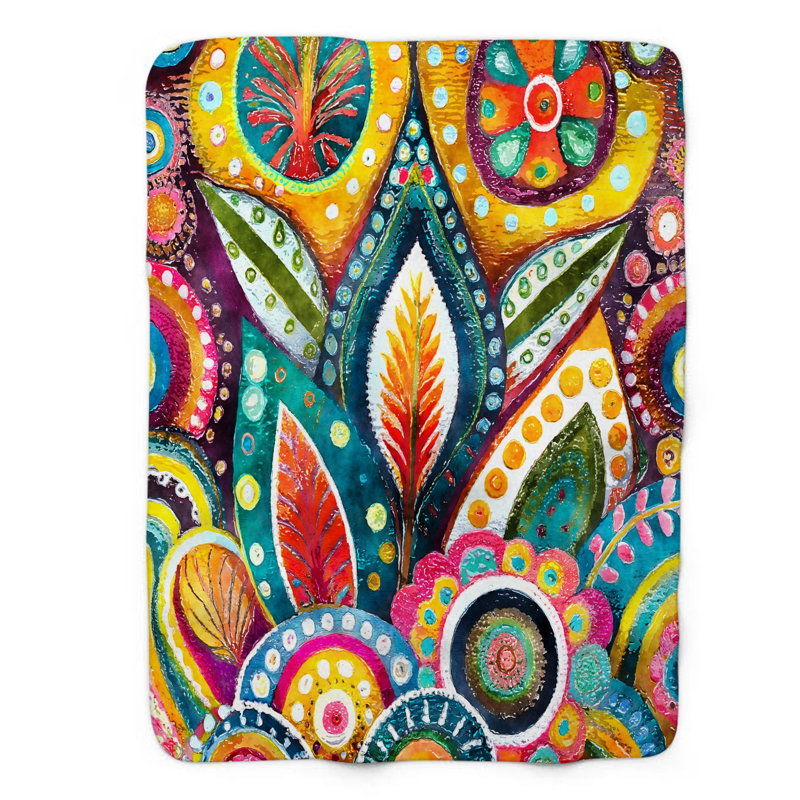 Jeté Kaleidoscopic Kinetic Design, L 50 po x L 60 po