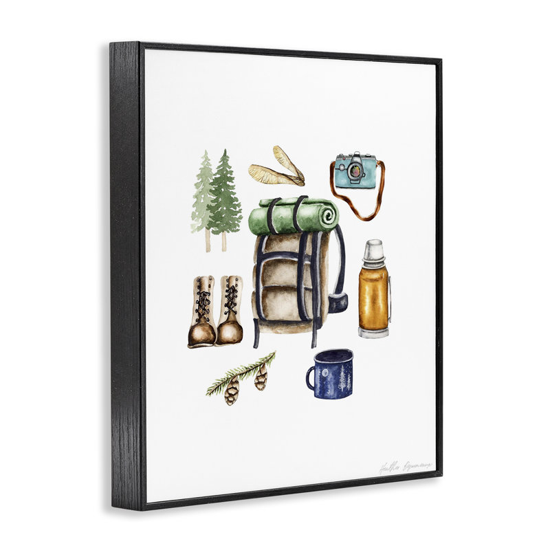 Art de la giclée encadrée, randonnée par Heather Desormeaux, H 14 po x l 11 po, Giclée encadrée noir minuit