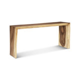 Waterfall 66" Solid Wood Console Table