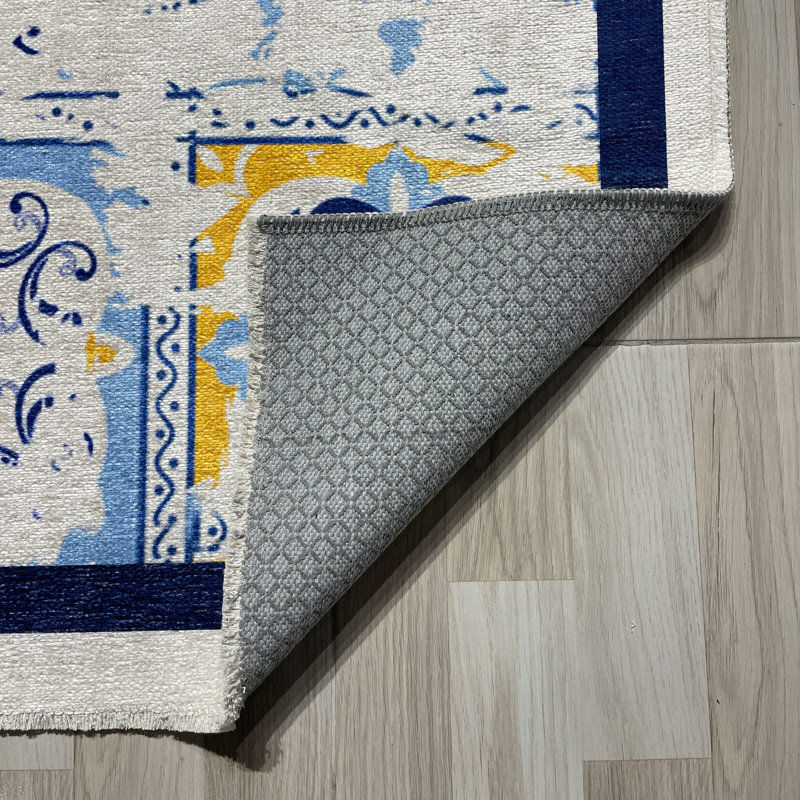 Tapis Zyir avec envers antidérapant, Rectangle 5 pi 3 po x 9 pi 11 po