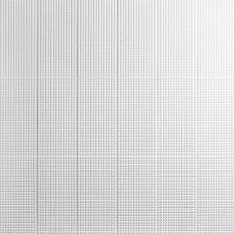 Kinzie 8x16 Waffle Textured Matte Ceramic Tile, White