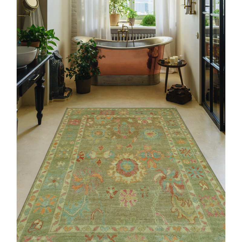 Tapis unique en laine 4 pi x 5 pi 8 po 2022 Jamarian