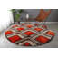 Tapis orange / brun à poils longs Corey-Leigh-1595243383