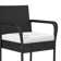  Outdoor Wicker Bar Stools Set Of 2 Patio Wicker Counter Stools With Armrest And Backrest Outdoor Bar Height Chairs