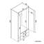 180x50x77cm, Hanging and Storage in One, Double Drawer Large Space Wardrobe-484424775