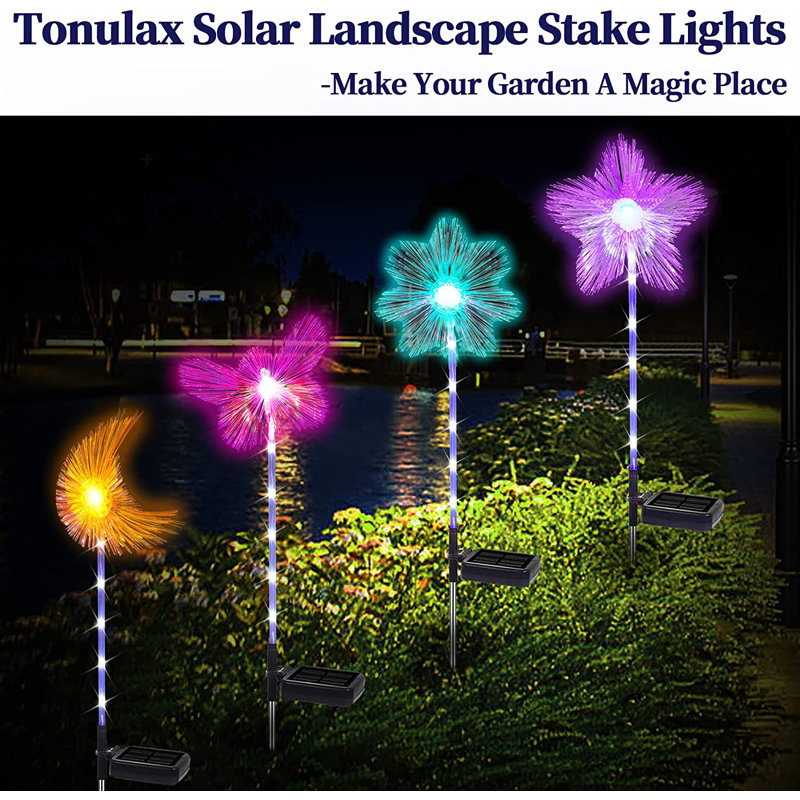 Blue/Yellow/Pink Solar Powered Pathway Light Pack