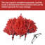 Arbre de Noël en PVC pur rouge avec branches articulées et support en métal stable-1459142981