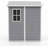 4x6 FT Outdoor Storage Shed, Plastic Resin Garden Shed with Lockable Door & Window-122939064