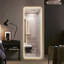 Miroir de plancher pleine longueur 65 po x 24 po à DEL avec miroir de corps entier, miroir mural avec lumières, miroir de coiffeuse, miroir de chambre à coucher avec gradateur et 3 modes de couleur
