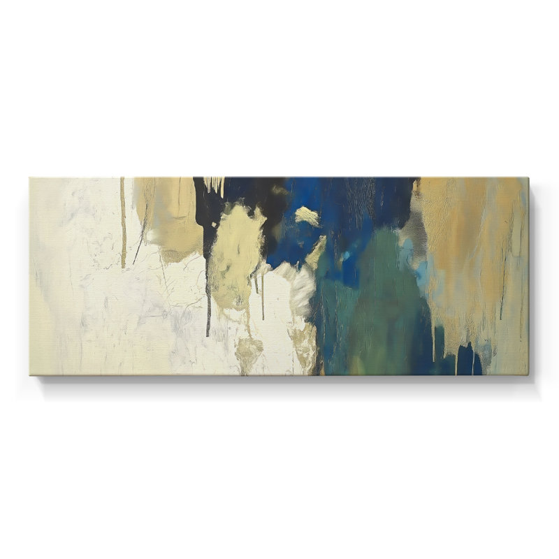 Abstract Seris 6 #XXXIX-Wide Gallery Wrapped Canvas, 12" H x 30" W