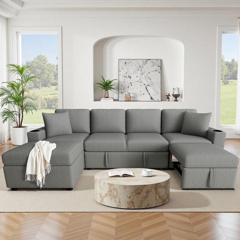 Canapé modulaire pour canapé-lit escamotable en forme de U
