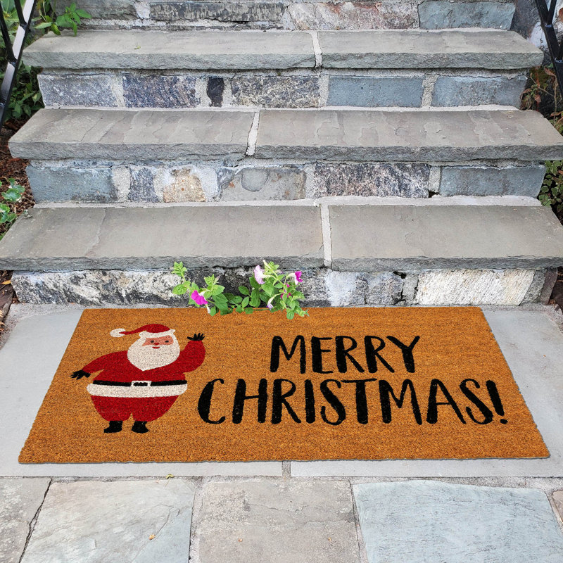 Poppe Non-Slip Christmas Outdoor Doormat
