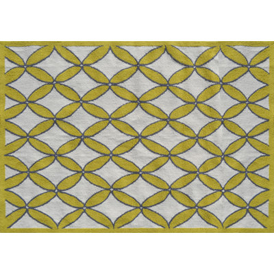 Hand Hooked Geometric Indoor Rug