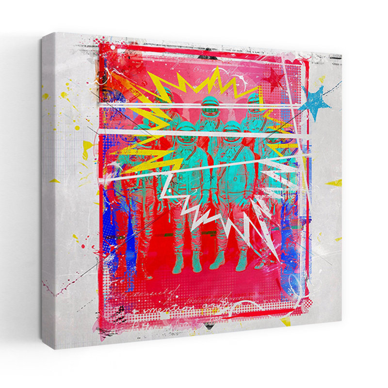 Austronatus abstrait, paysage urbain contemporain, H 18 po x l 18 po
