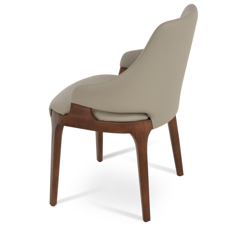 Plattner Wood Arm Chair in Bone