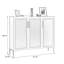 Rangement pour chaussures en aluminium gris foncé