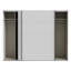 Modern Wardrobe with 2 Sliding Doors, Engineered Wood, White-1697367241-1697367240