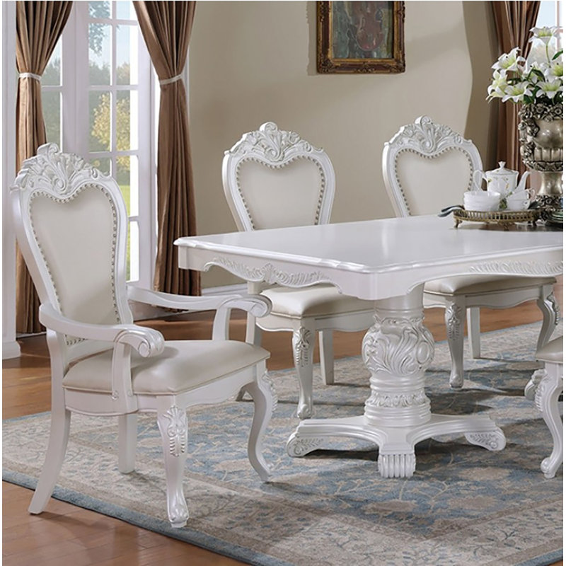 Table de salle à manger Loygie, Blanc