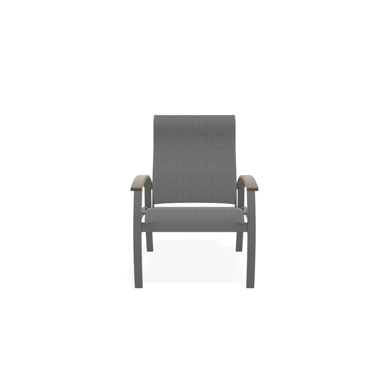 Chaise de patio Askar, Désert, Titane Sunbrella®, Graphite texturé