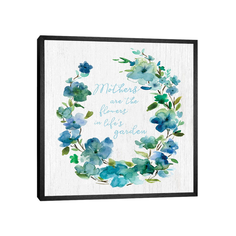 Mother's Life Garden by Carol Robinson - Print on Canvas, 66.04 cm H x 66.04 cm W, Black Framed