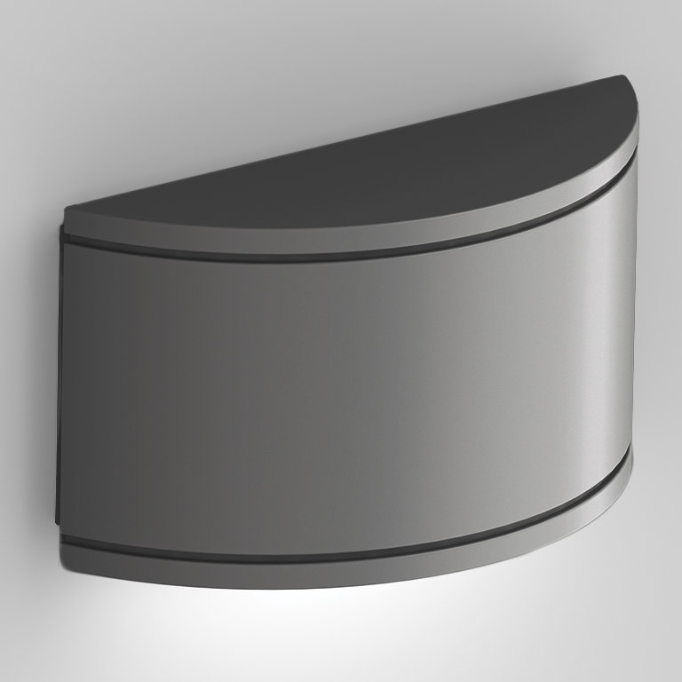 Tube LED Outdoor Flush Mount, Graphite