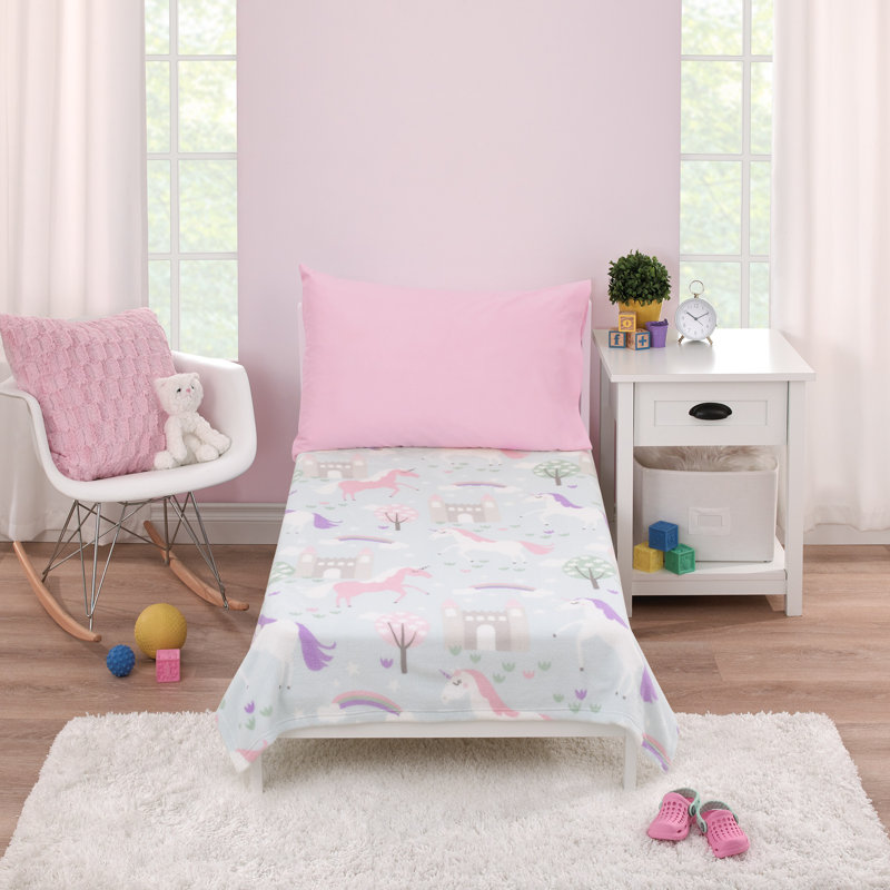 Couverture tout-doux pour tout-petits Unicorn Afsheen Castles and Rainbows