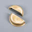 Ribbed Brass Semi Circle Cabinet Pull-1820185834