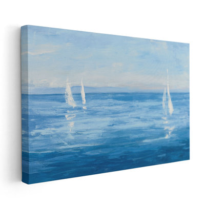«Open Sail with Turquoise», reproduction d'art sur toile