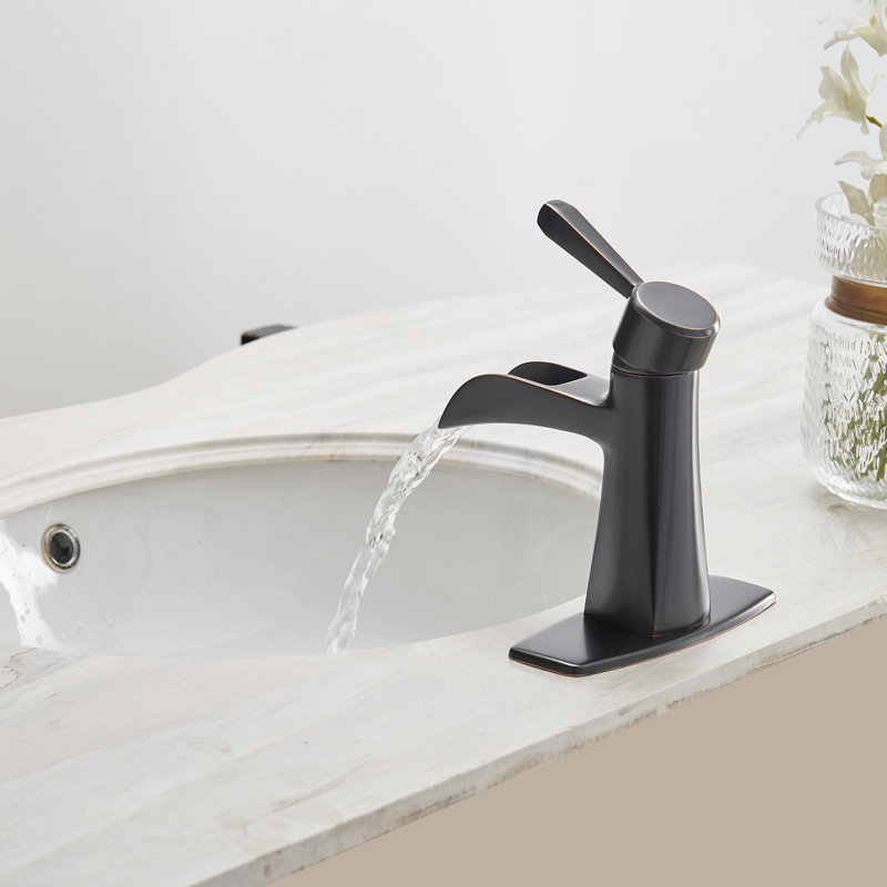 Single-handle Bathroom Faucet with Drain Assembly, Oil Rubbed Bronze