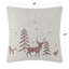 Christmas Decorative Throw Pillow Cover Embroidered Pillowcase 18x18 Inch