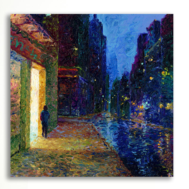 « iris », reproduction d’art sur toile tendue, "iris scott-window", H 18 po x l 18 po x P 1,5 po, Toile avec cadre noir