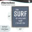 Cadre flottant «Surf Is Calling Must Go», design par lettré et doublé-1236040633-1236040615