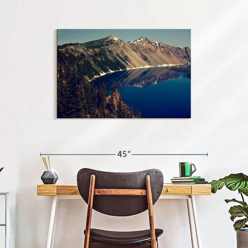 Lac de cratère d'Alvord, Oregon, H 24 po x l 36 po