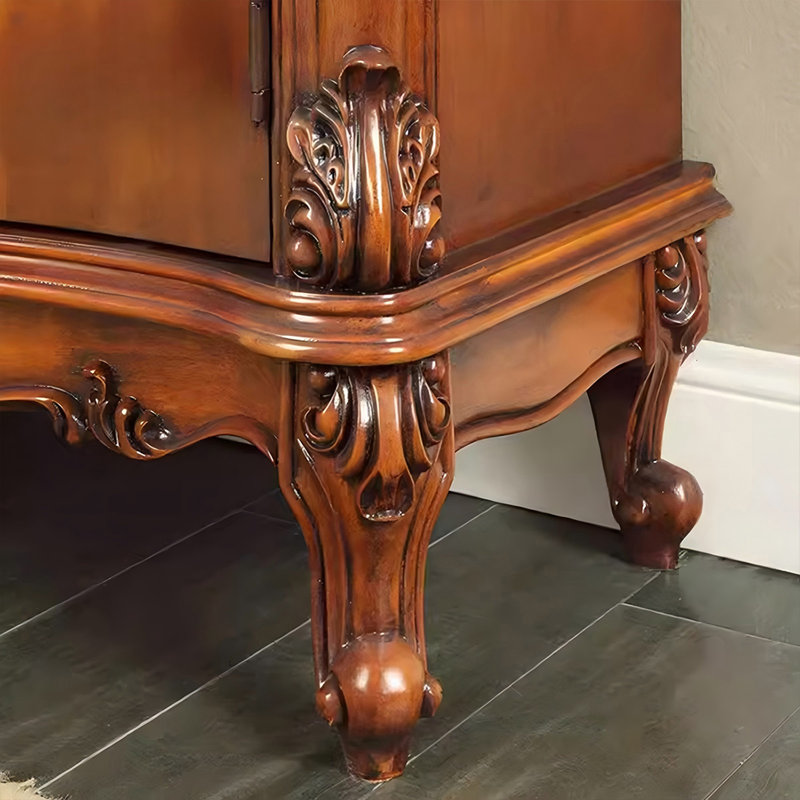 Dark Brown Solid wood Shoe Storage