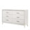 Commode à finition blanche Haiden, commode pour salle à manger, salon, chambre à coucher, couloir de cuisine (commode)