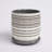 Ceramic and Cream Planter with Saucer Featuring Aztec Design-990244399-990244400