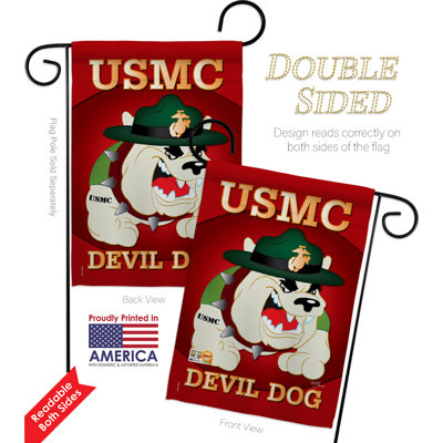 Double Sided 18.5'' H x 13'' W Polyester Independence Day Garden Flag