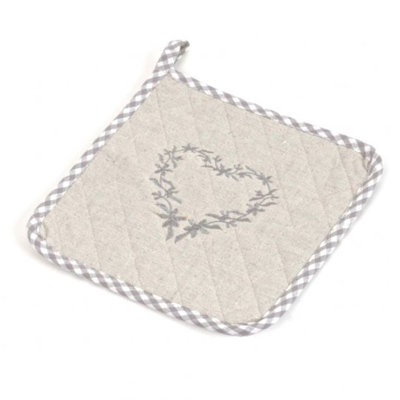 Gracie Oaks Kazimieras Floral Linen Potholder