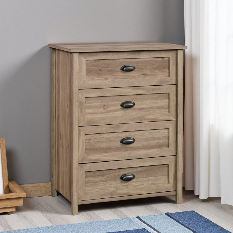 Commode 4 tiroirs, Brun