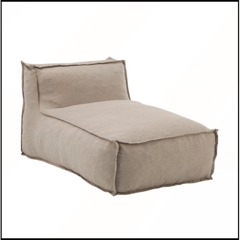 Pouf d'extérieur Ramona avec tissu résistant aux intempéries et rembourrage en mousse moelleuse déchiquetée pour terrasse, balcon ou jardin. Parfait pour le patio, le balcon ou le jardin.
