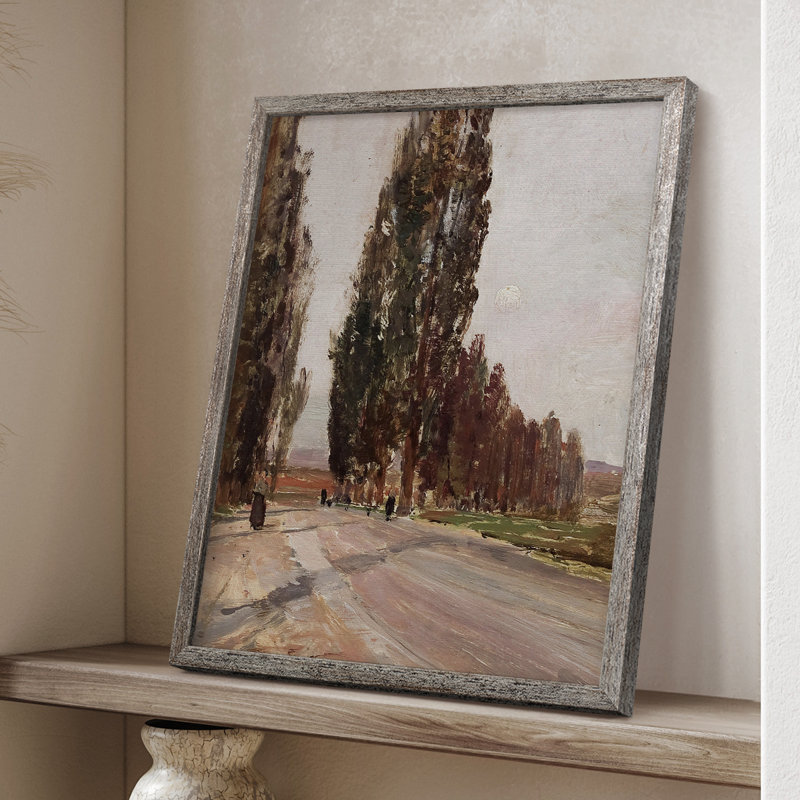 «Vintage Landscape CCL», reproduction encadrée - bois massif