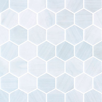 Spectrum Forest 2 Inch Recycled Glass Floor and Wall Mosaic Tile