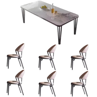 Table et chaises de salle à manger modernes haut de gamme