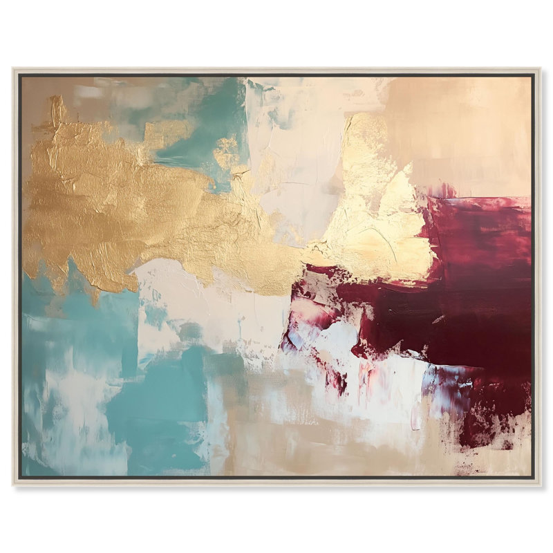 Impression sur toile Crimson Tide III par Art Remedy, H 21 po x l 25 po, Cadre argenté