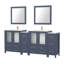  Modern 72" Double Bathroom Vanity Set with Mirror-62326230
